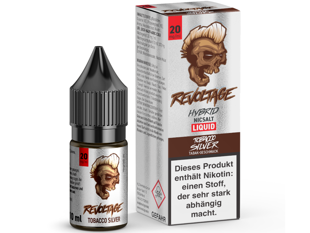 Revoltage - Tobacco Silver - Hybrid Nikotinsalz Liquid 20 mg/ml