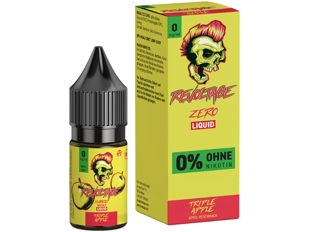 Revoltage - Triple Apple - Hybrid Nikotinsalz Liquid 0 mg/ml