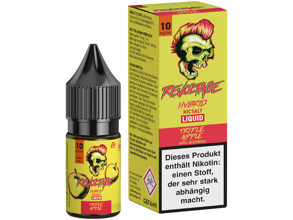 Revoltage - Triple Apple - Hybrid Nikotinsalz Liquid 10 mg/ml