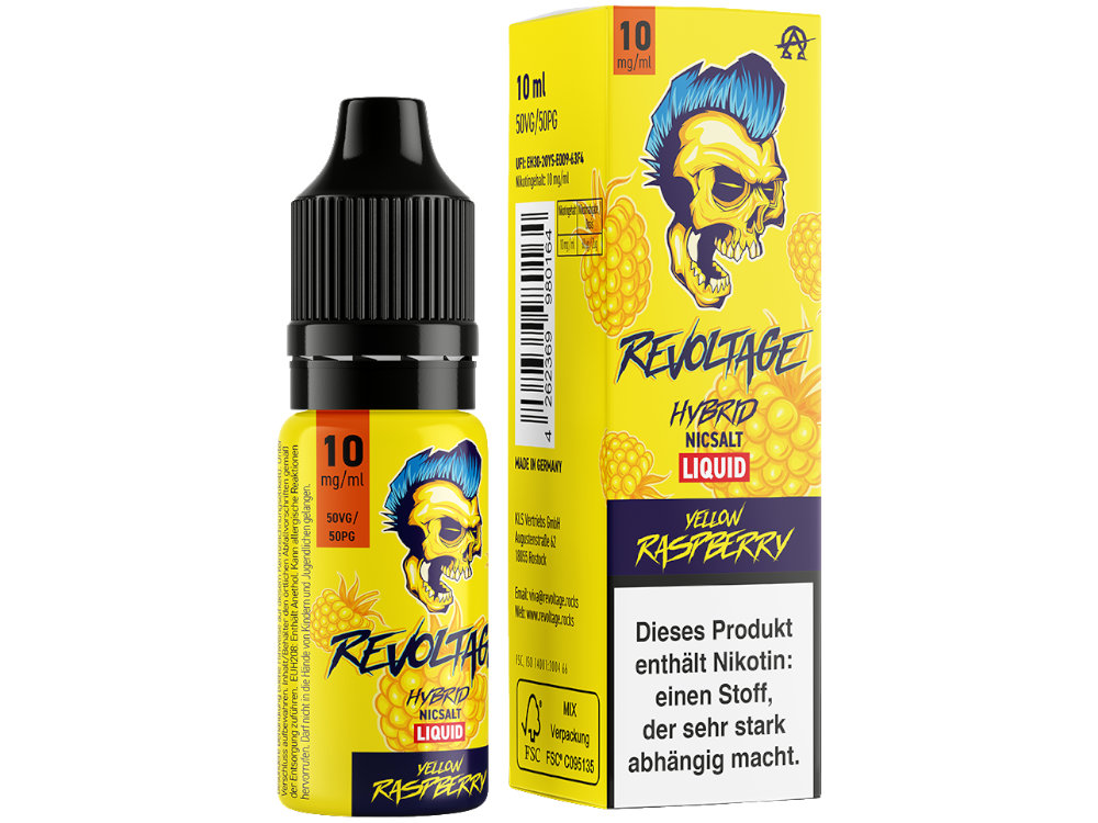Revoltage - Yellow Raspberry - Hybrid Nikotinsalz Liquid 10 mg/ml