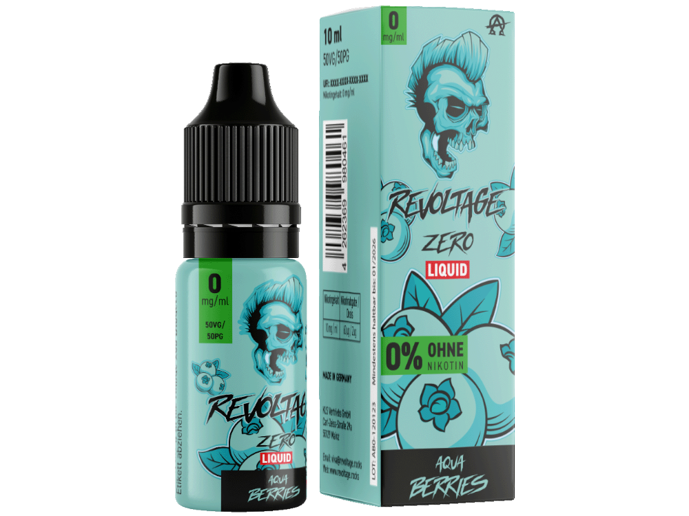 Revoltage - Aqua Berries - Hybrid Nikotinsalz Liquid 0 mg/ml 15er Packung