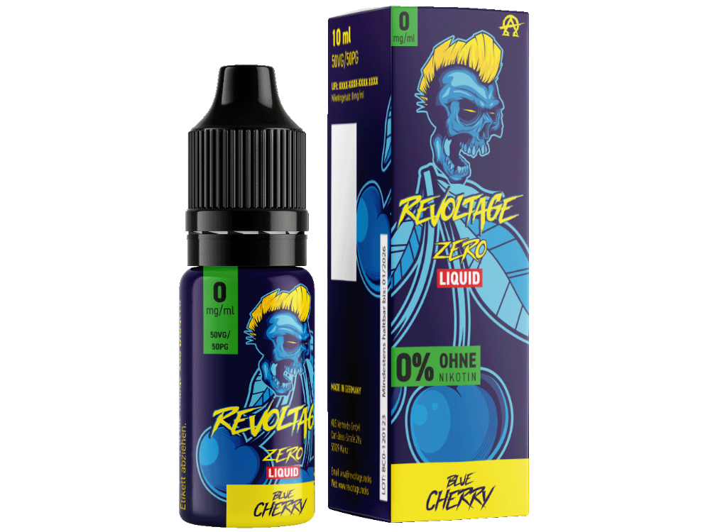 Revoltage - Blue Cherry - Hybrid Nikotinsalz Liquid 0 mg/ml 15er Packung