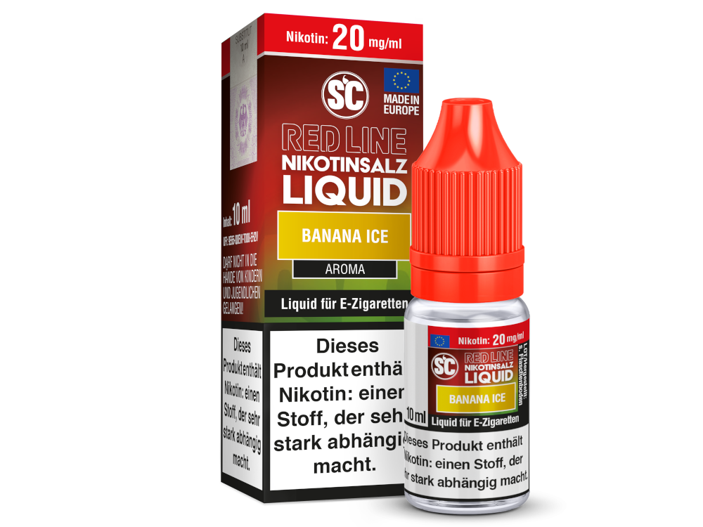 SC - Red Line - Banana Ice - Nikotinsalz Liquid 20 mg/ml 10er Packung