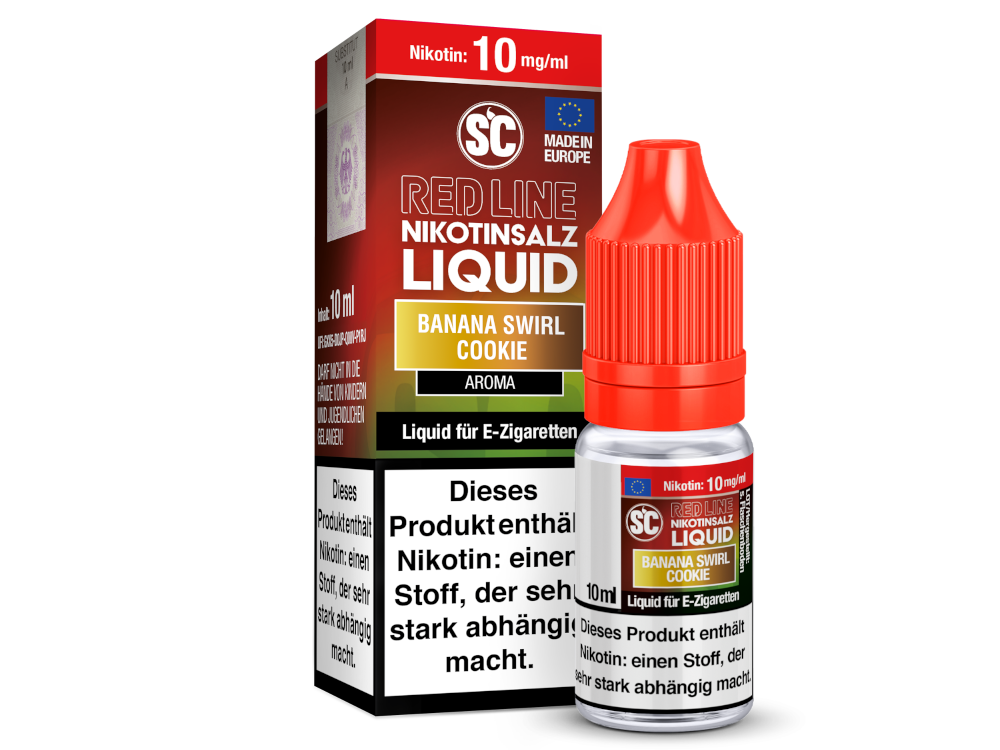 SC - Red Line - Banana Swirl Cookie - Nikotinsalz Liquid 10 mg/ml 10er Packung