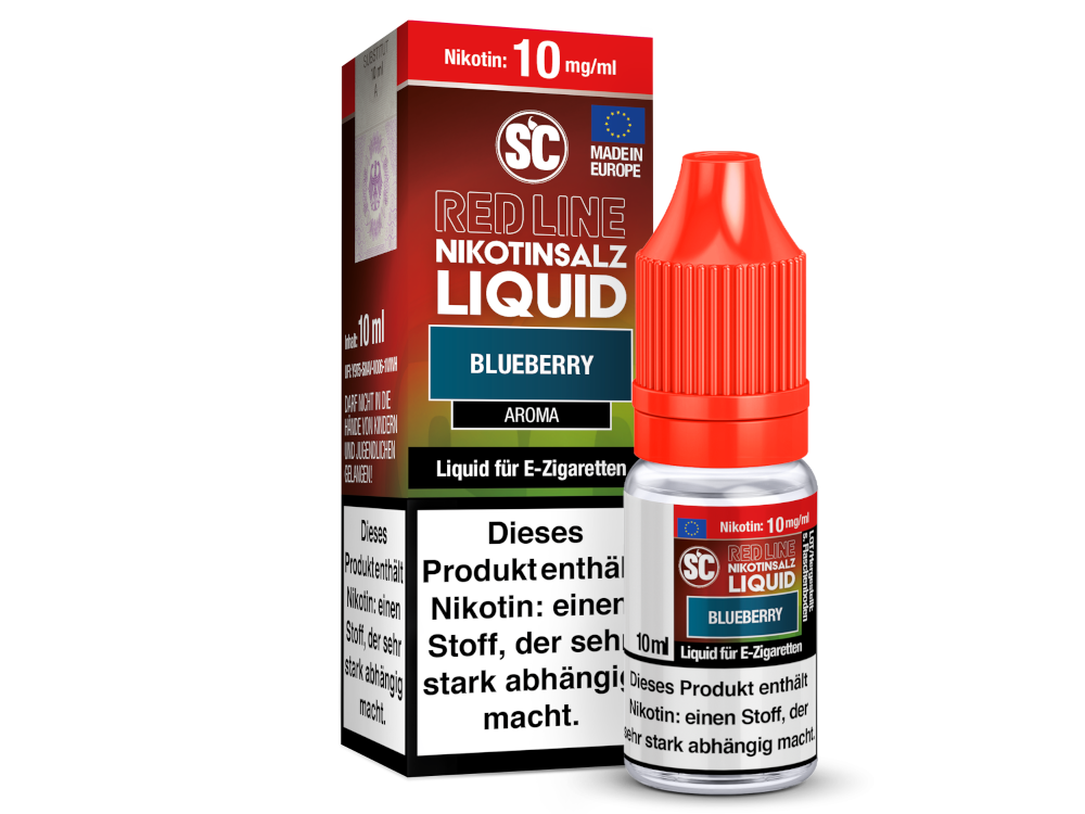 SC - Red Line - Blueberry - Nikotinsalz Liquid 10 mg/ml 10er Packung