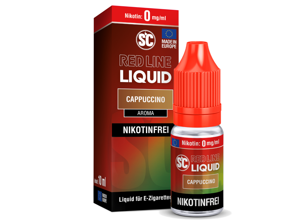 SC - Red Line - Cappuccino - Nikotinsalz Liquid 0 mg/ml 10er Packung