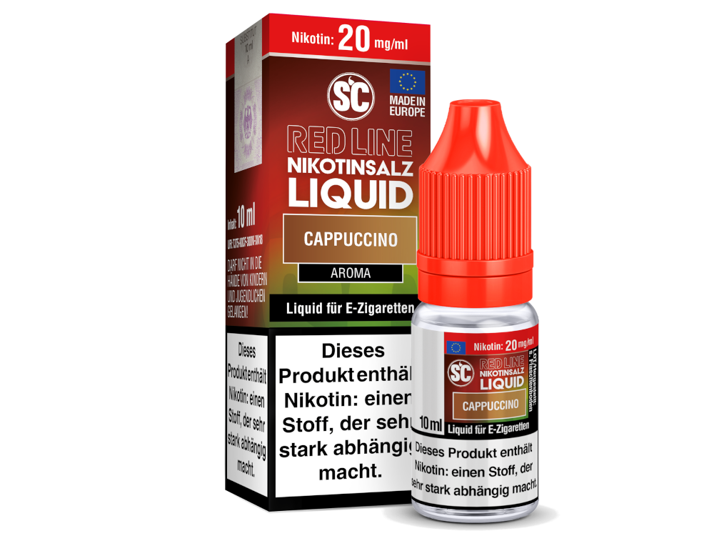 SC - Red Line - Cappuccino - Nikotinsalz Liquid 20 mg/ml 10er Packung