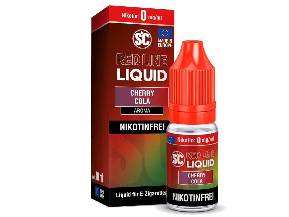 SC - Red Line - Cherry Cola - Nikotinsalz Liquid 0 mg/ml 10er Packung