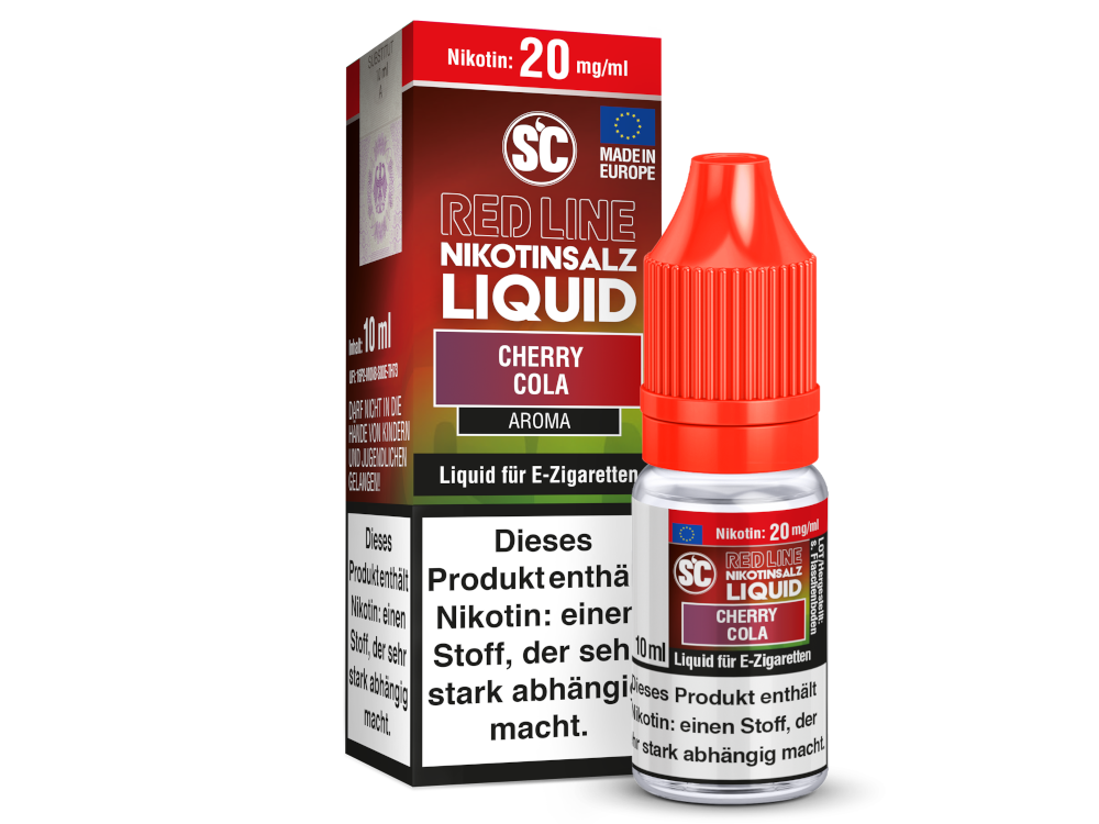 SC - Red Line - Cherry Cola - Nikotinsalz Liquid 20 mg/ml 10er Packung