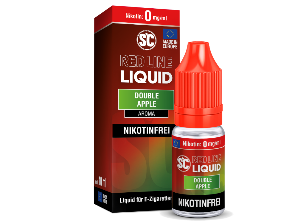 SC - Red Line - Double Apple - Nikotinsalz Liquid 0 mg/ml 10er Packung