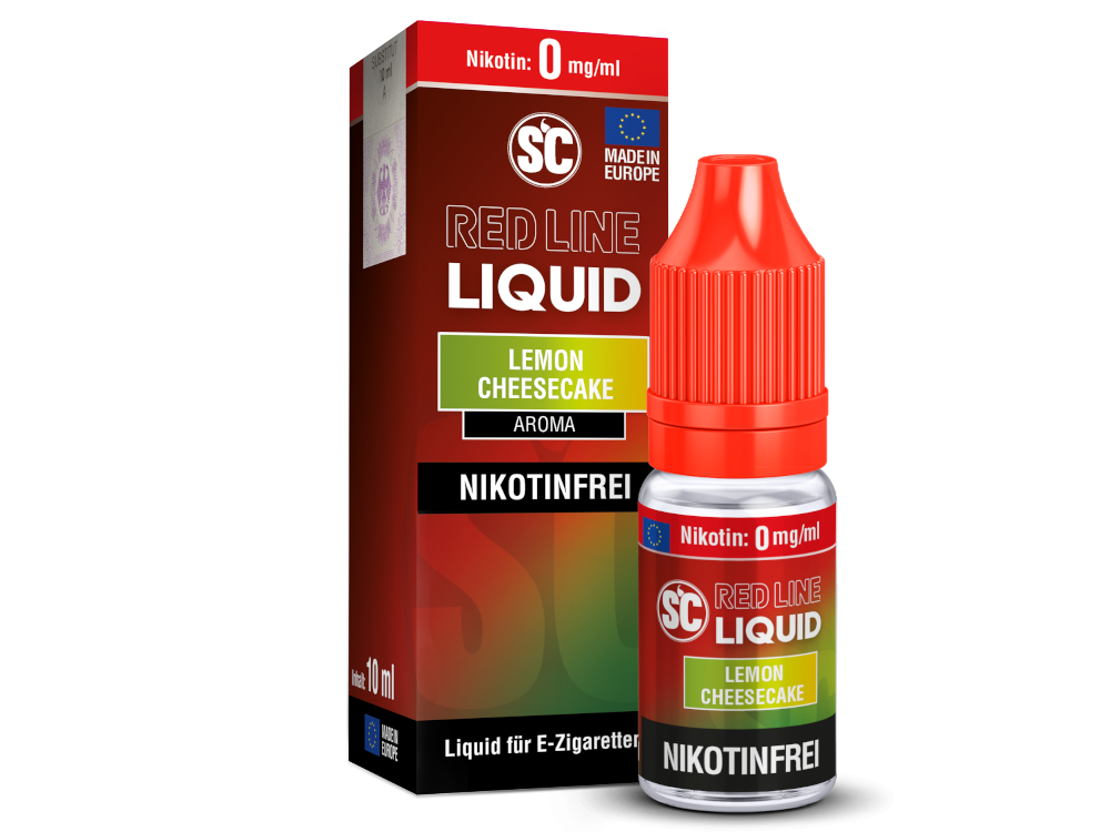 SC - Red Line - Lemon Cheesecake - Nikotinsalz Liquid 0 mg/ml 10er Packung