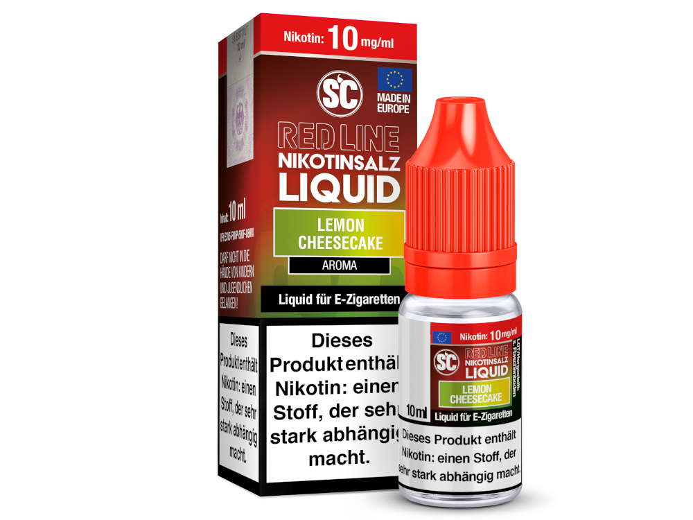 SC - Red Line - Lemon Cheesecake - Nikotinsalz Liquid 10 mg/ml 10er Packung