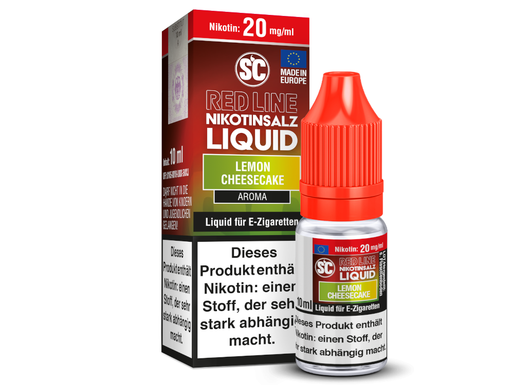 SC - Red Line - Lemon Cheesecake - Nikotinsalz Liquid 20 mg/ml 10er Packung