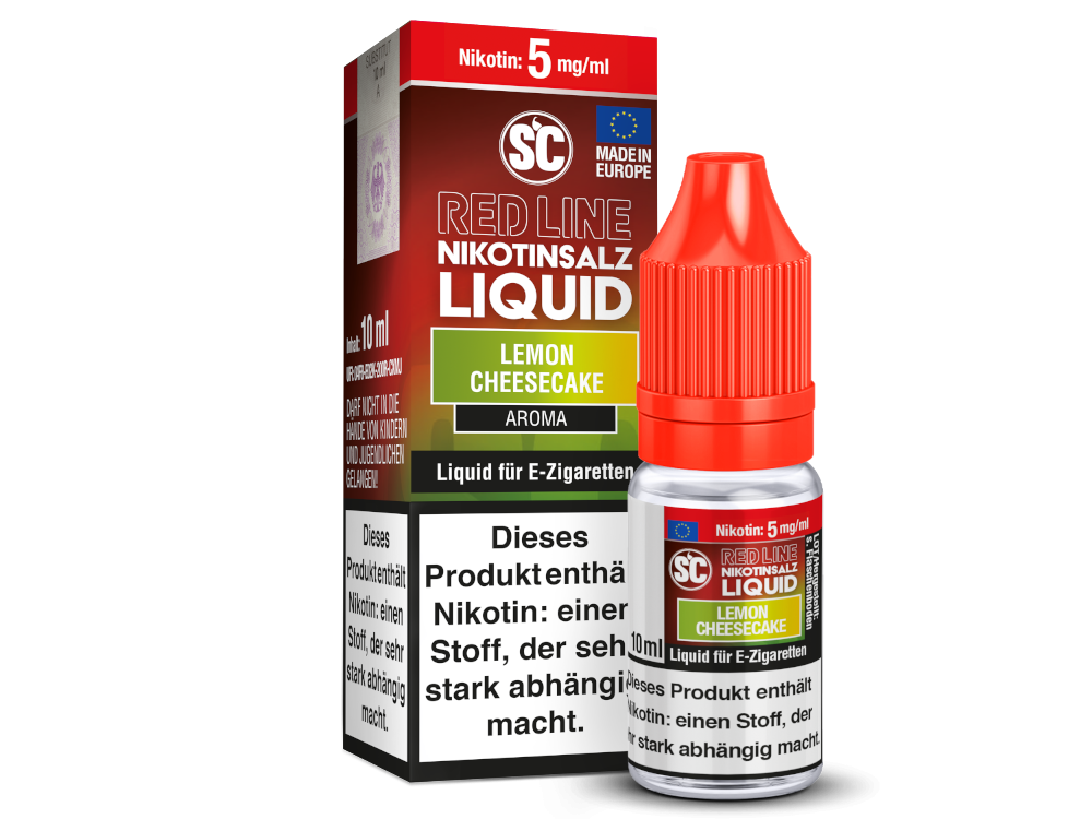 SC - Red Line - Lemon Cheesecake - Nikotinsalz Liquid 5 mg/ml 10er Packung