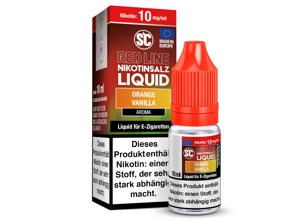 SC - Red Line - Orange Vanilla - Nikotinsalz Liquid 10 mg/ml 10er Packung