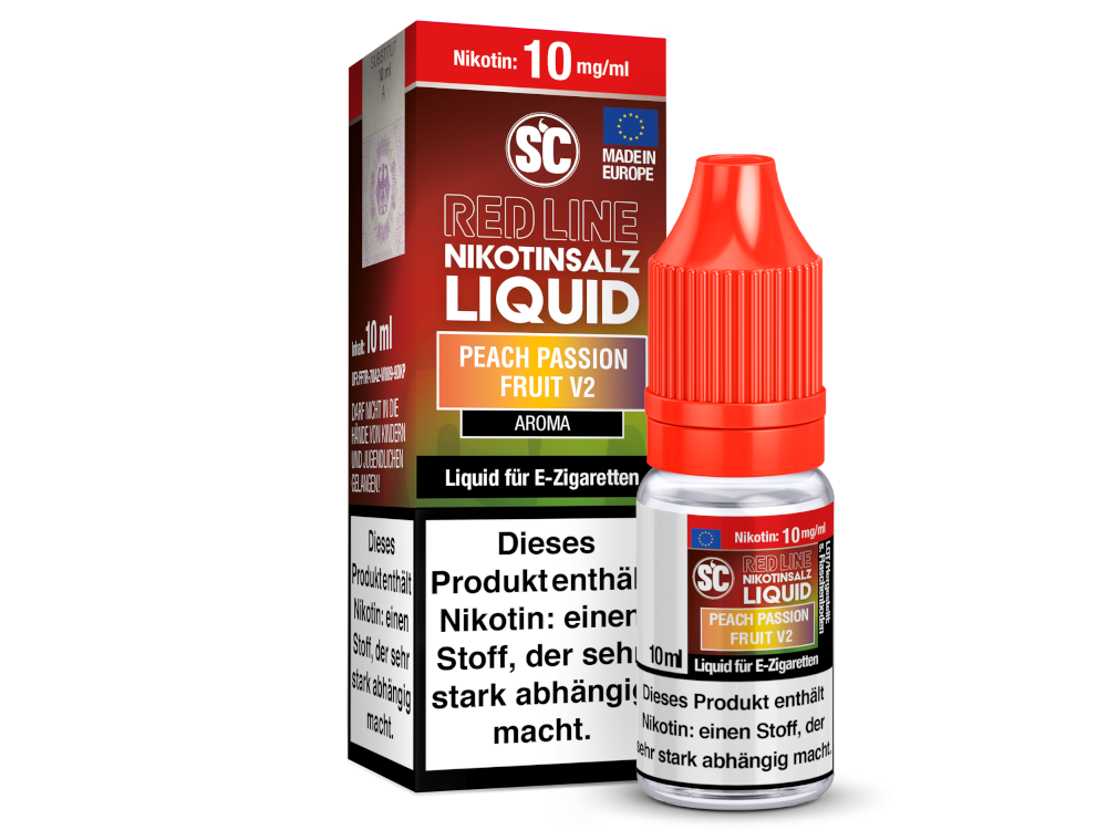 SC - Red Line - Peach Passion Fruit V2 - Nikotinsalz Liquid 10 mg/ml