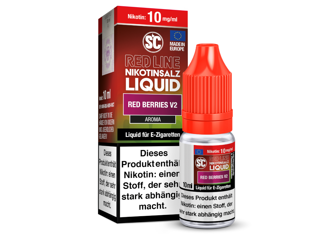 SC - Red Line - Red Berries V2 - Nikotinsalz Liquid 10 mg/ml 10er Packung