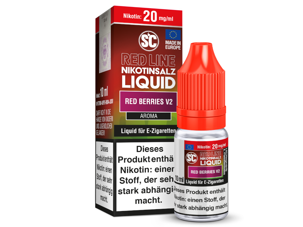 SC - Red Line - Red Berries V2 - Nikotinsalz Liquid 20 mg/ml 10er Packung