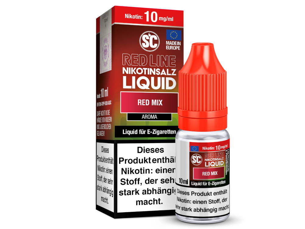 SC - Red Line - Red Mix - Nikotinsalz Liquid 10 mg/ml 10er Packung