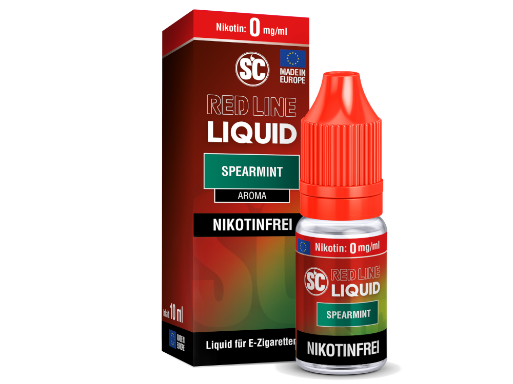 SC - Red Line - Spearmint - Nikotinsalz Liquid 0 mg/ml 10er Packung