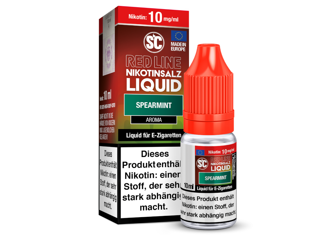 SC - Red Line - Spearmint - Nikotinsalz Liquid 10 mg/ml 10er Packung
