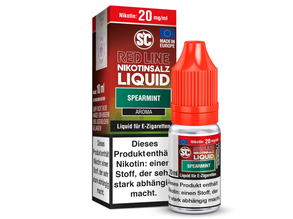 SC - Red Line - Spearmint - Nikotinsalz Liquid 20 mg/ml 10er Packung