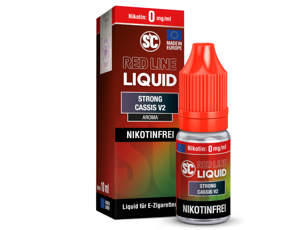 SC - Red Line - Strong Cassis V2 - Nikotinsalz Liquid 0 mg/ml 10er Packung