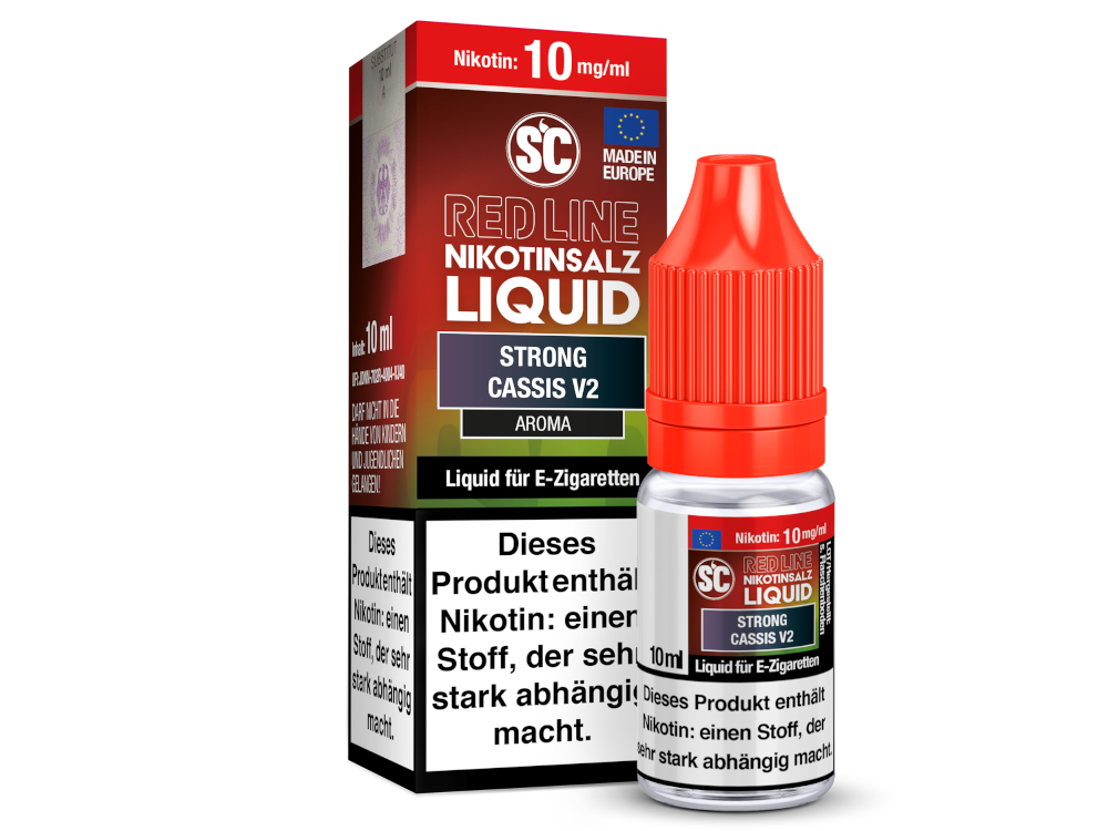 SC - Red Line - Strong Cassis V2 - Nikotinsalz Liquid 10 mg/ml 10er Packung