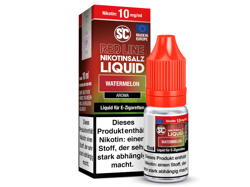 SC - Red Line - Watermelon - Nikotinsalz Liquid 10 mg/ml 10er Packung
