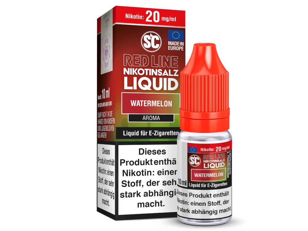 SC - Red Line - Watermelon - Nikotinsalz Liquid 20 mg/ml 10er Packung