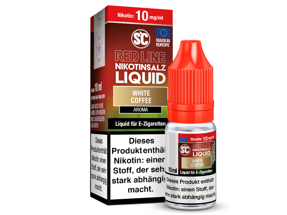 SC - Red Line - White Coffee - Nikotinsalz Liquid 10 mg/ml 10er Packung