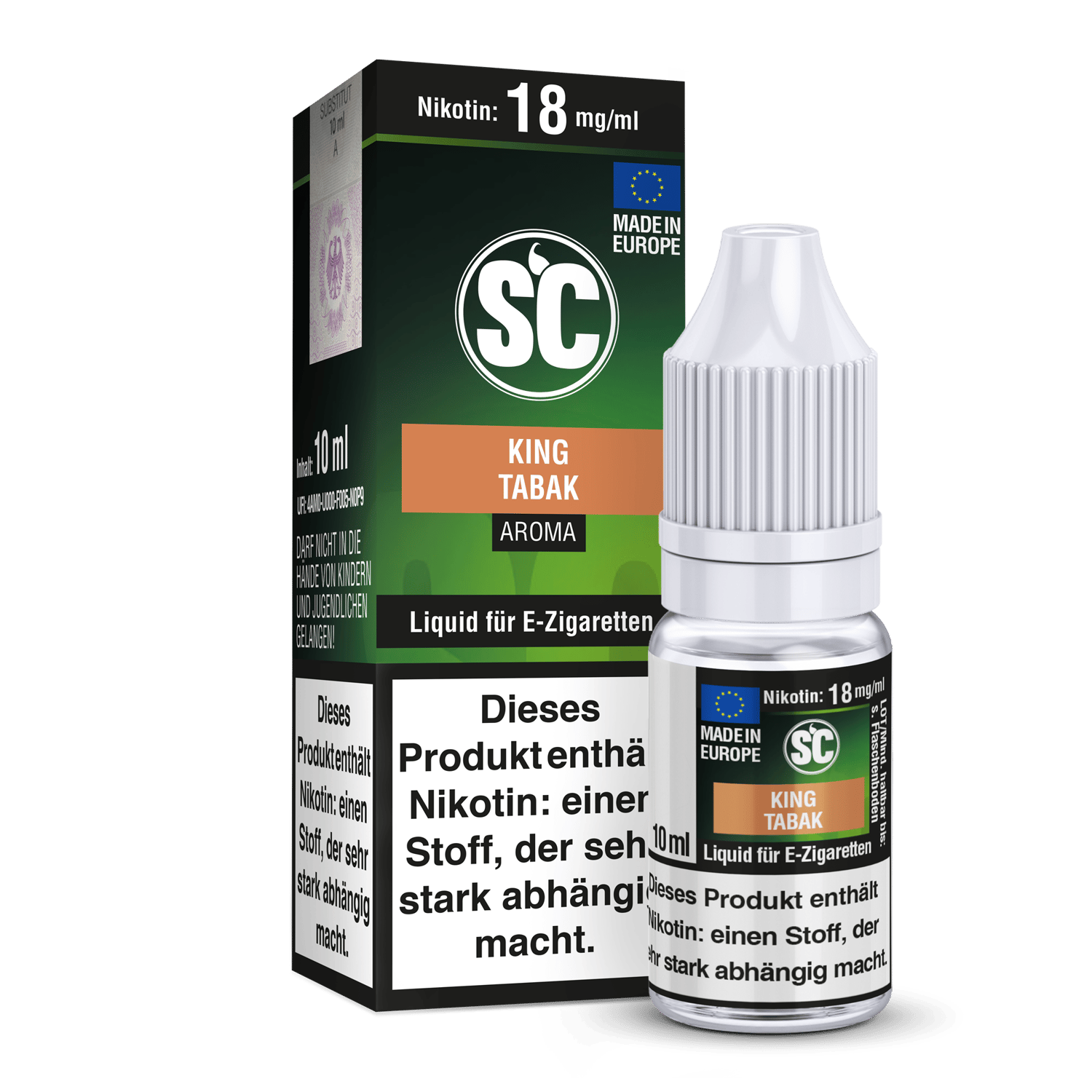 SC Liquid - King Tabak 18 mg/ml 10er Packung