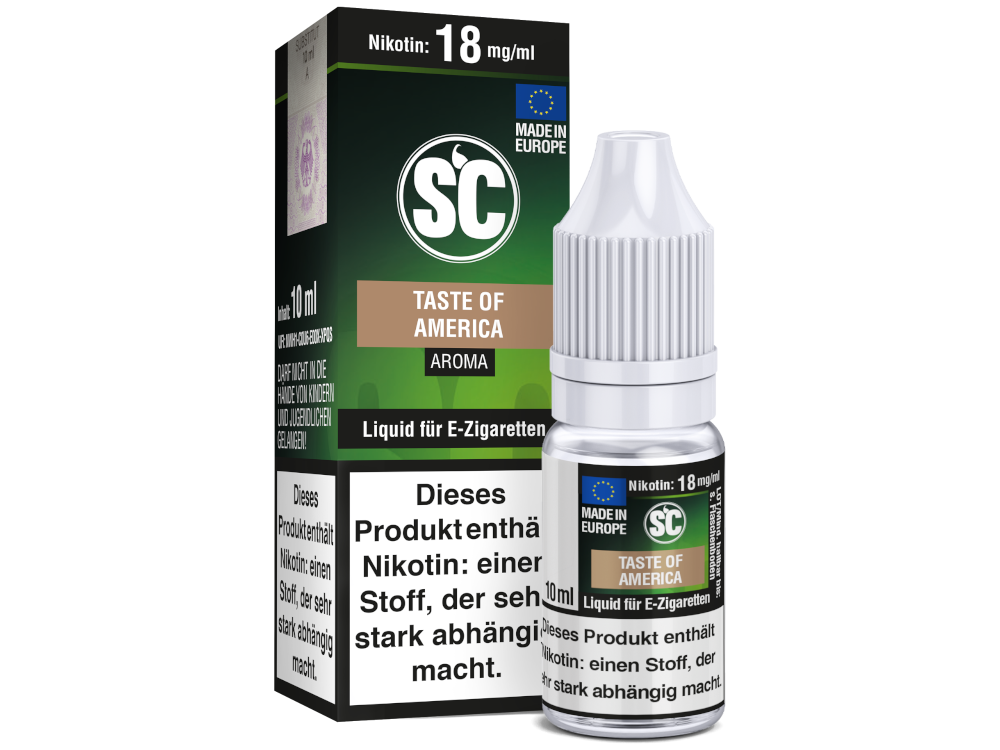SC Liquid - Taste of America Tabak 18 mg/ml