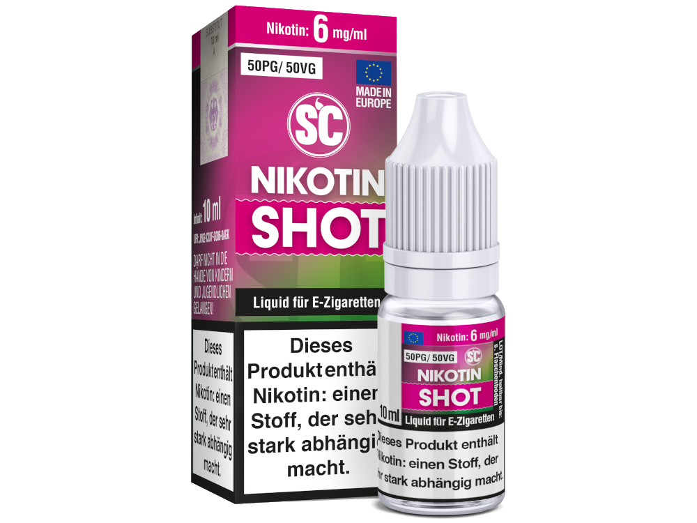 SC - 10 ml Nikotin Shot 50PG/50VG 6 mg/ml