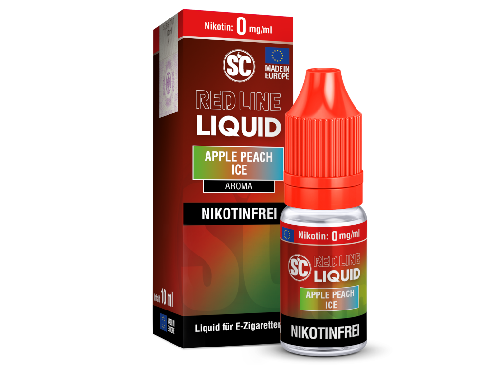 SC - Red Line - Apple Peach Ice - Nikotinsalz Liquid 0 mg/ml