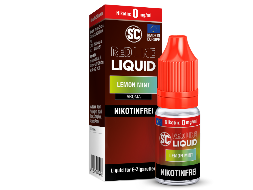 SC - Red Line - Lemon Mint - Nikotinsalz Liquid 0 mg/ml