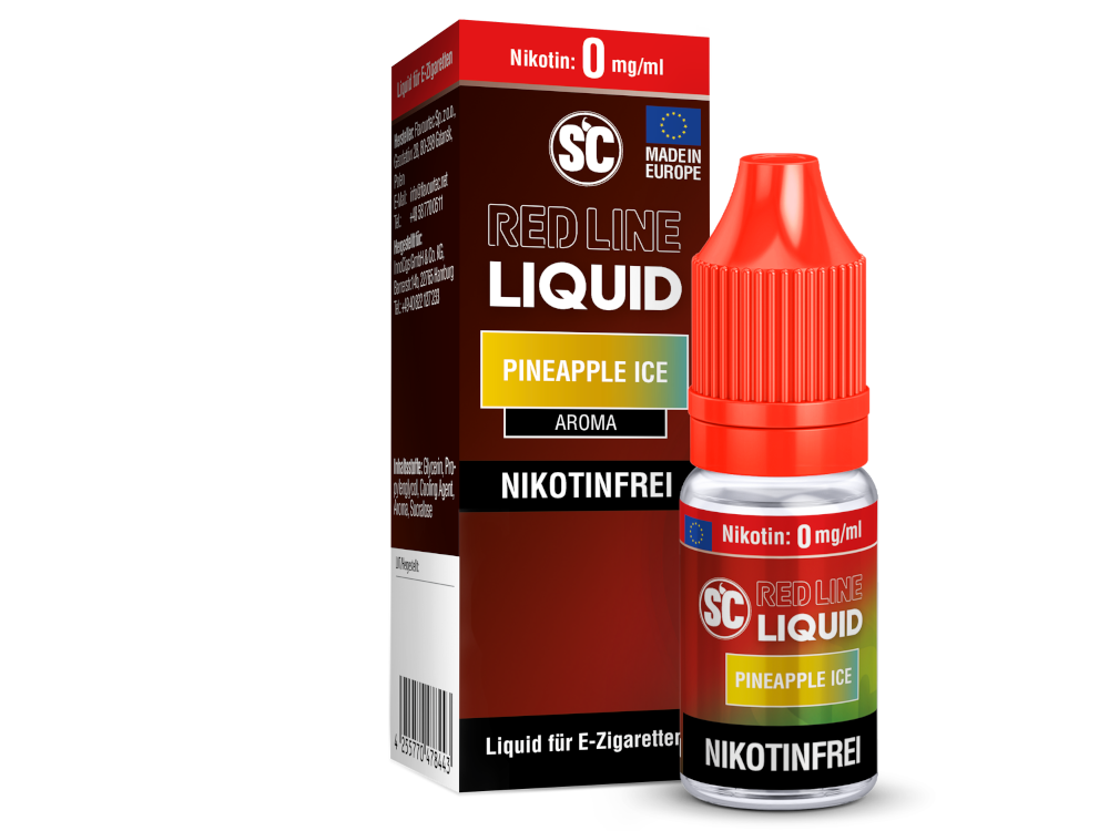 SC - Red Line - Pineapple Ice - Nikotinsalz Liquid 0 mg/ml 10er Packung