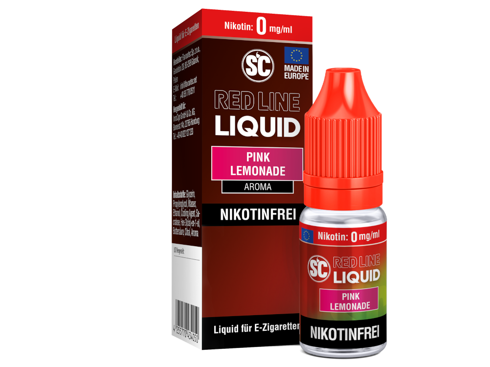 SC - Red Line - Pink Lemonade - Nikotinsalz Liquid 0 mg/ml 10er Packung