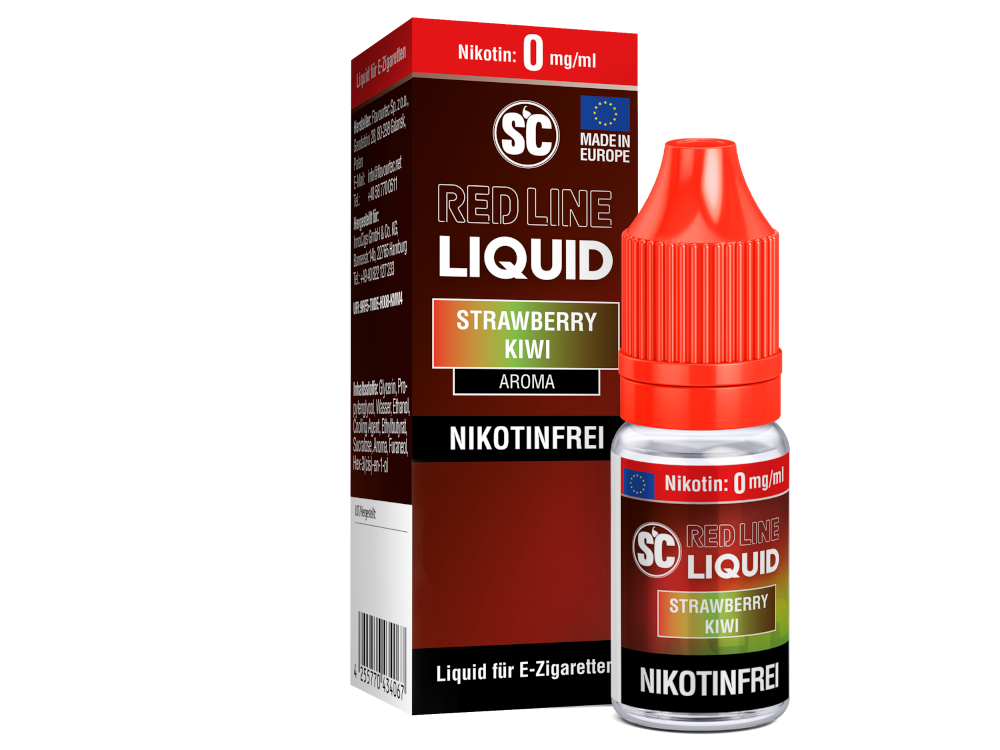 SC - Red Line - Strawberry Kiwi - Nikotinsalz Liquid 0 mg/ml 10er Packung