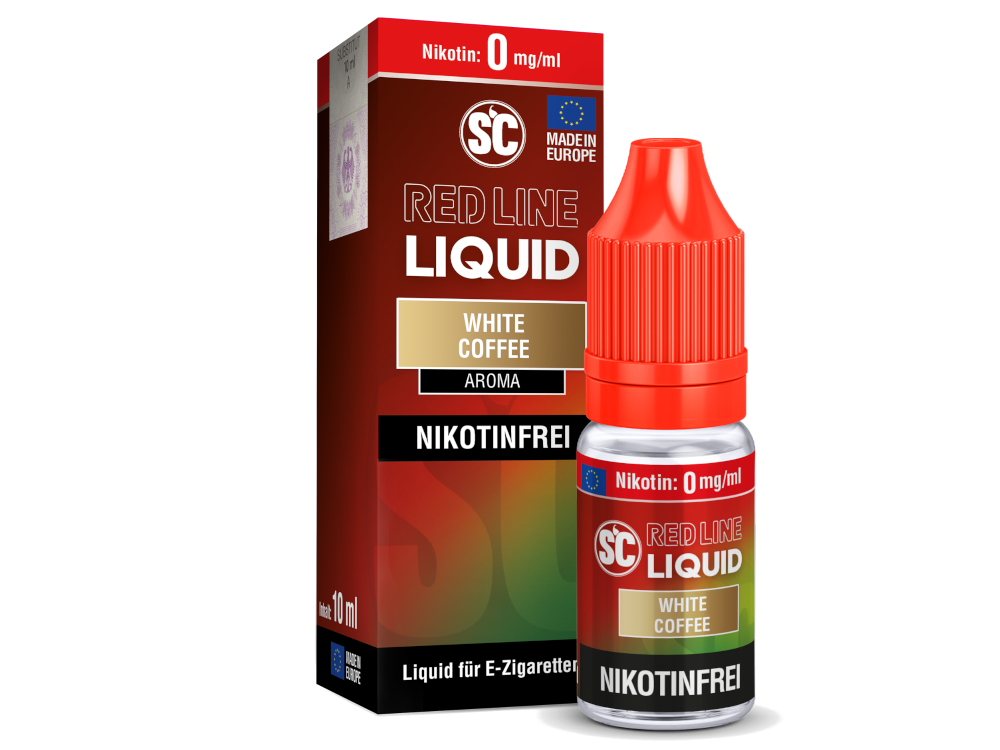 SC - Red Line - White Coffee - Nikotinsalz Liquid 0 mg/ml 10er packung