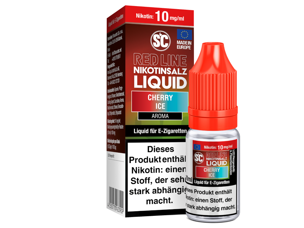 SC - Red Line - Cherry Ice - Nikotinsalz Liquid 10 mg/ml 10er Packung