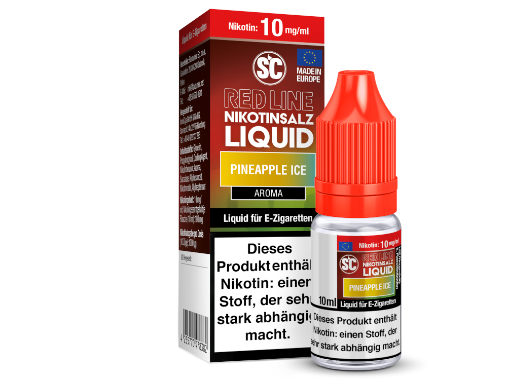 SC - Red Line - Pineapple Ice - Nikotinsalz Liquid 10 mg/ml 10er Packung