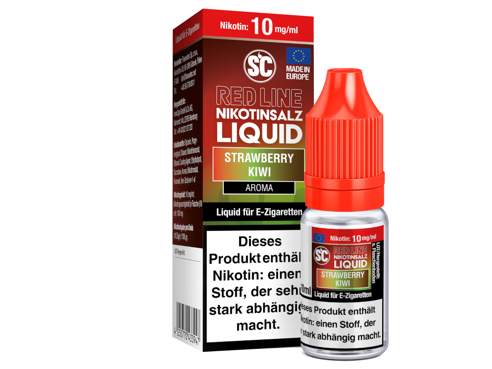 SC - Red Line - Strawberry Kiwi - Nikotinsalz Liquid 10 mg/ml 10er Packung