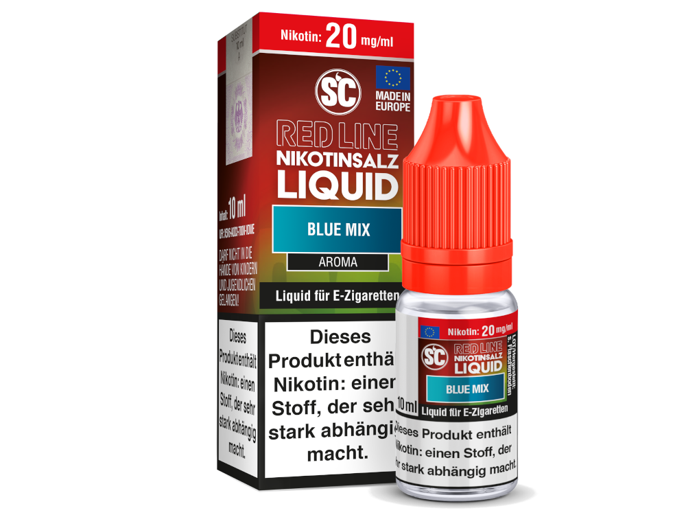 SC - Red Line - Blue Mix - Nikotinsalz Liquid 20 mg/ml 10er Packung