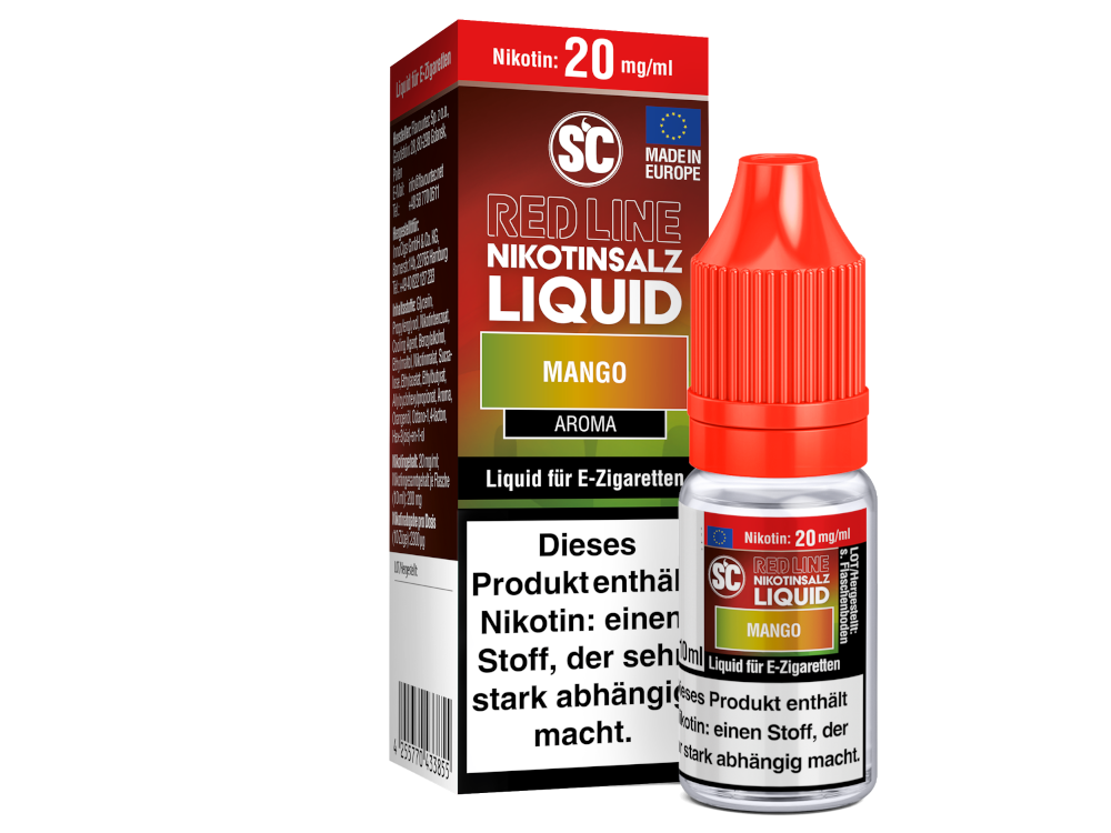 SC - Red Line - Mango - Nikotinsalz Liquid 20 mg/ml 10er Packung