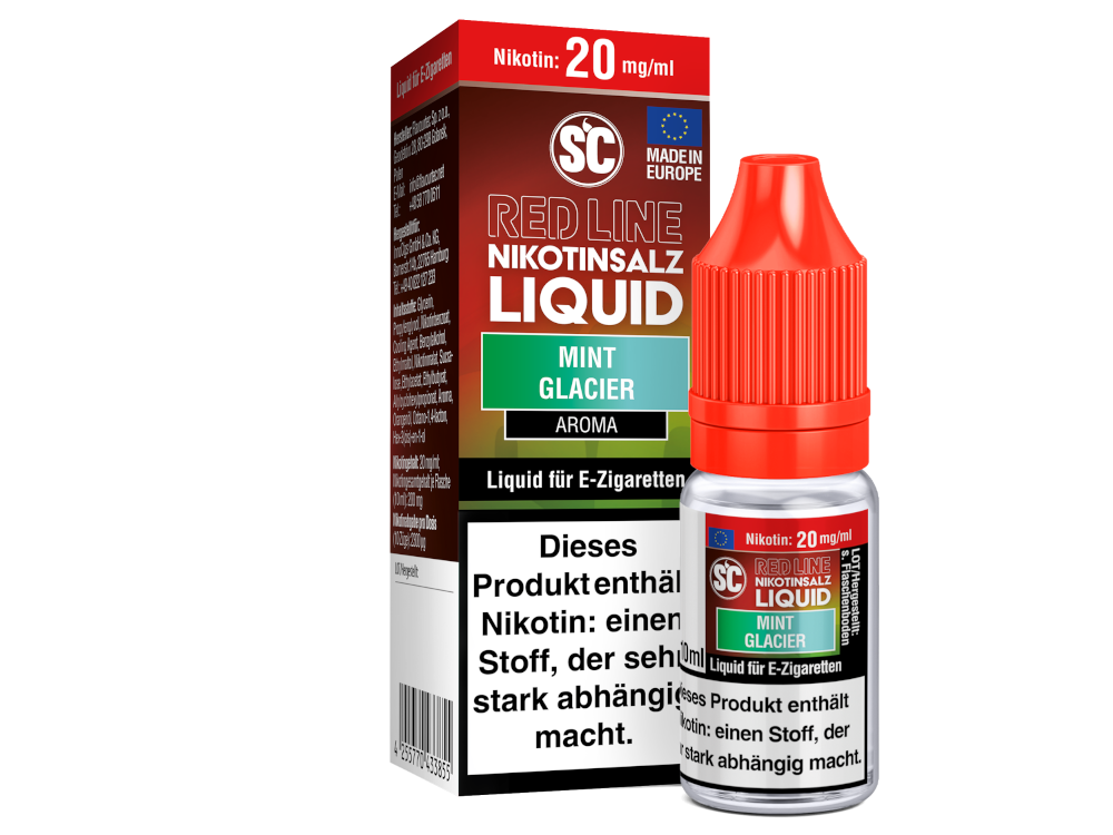 SC - Red Line - Mint Glacier - Nikotinsalz Liquid 20 mg/ml 10er Packung