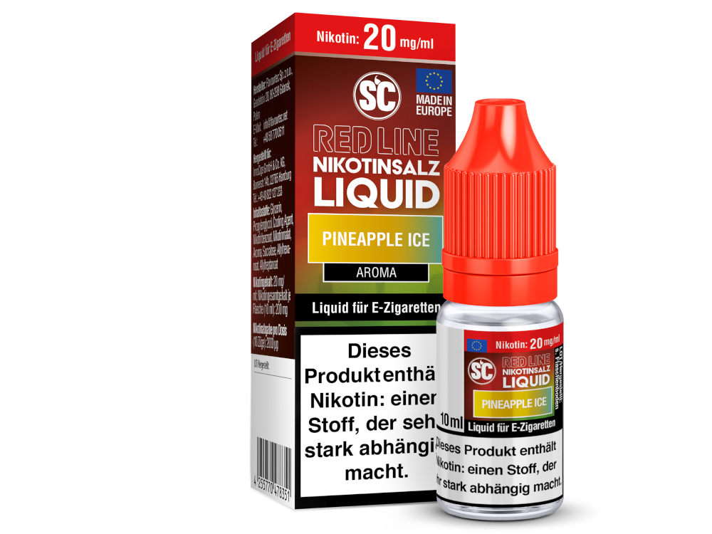 SC - Red Line - Pineapple Ice - Nikotinsalz Liquid 20 mg/ml 10er Packung