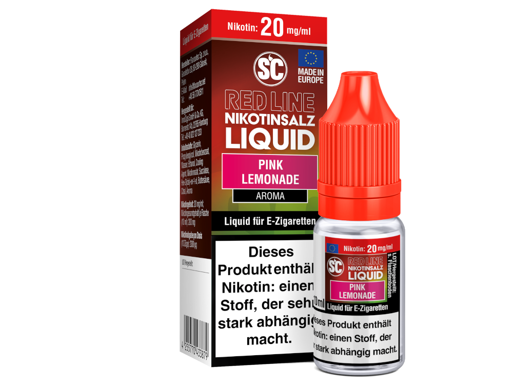 SC - Red Line - Pink Lemonade - Nikotinsalz Liquid 20 mg/ml 10er Packung
