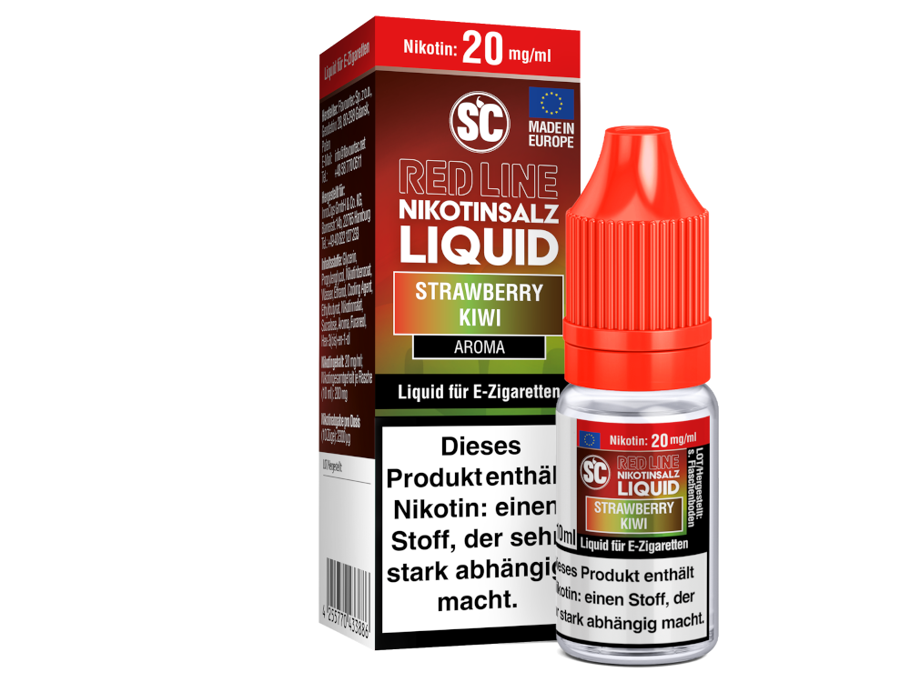 SC - Red Line - Strawberry Kiwi - Nikotinsalz Liquid 20 mg/ml 10er Packung