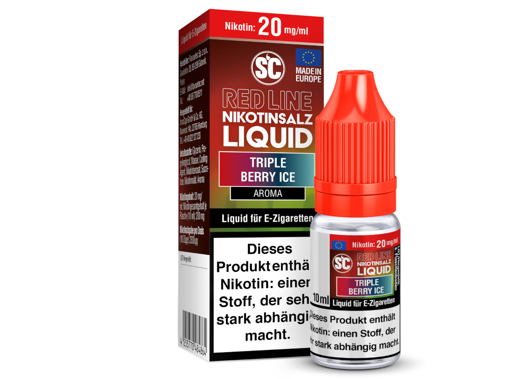 SC - Red Line - Triple Berry Ice - Nikotinsalz Liquid 20 mg/ml 10er Packung